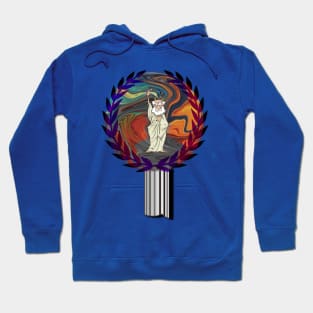 Ancient greek man| Abstraction| Earth ball| Thinker philosopher Hoodie